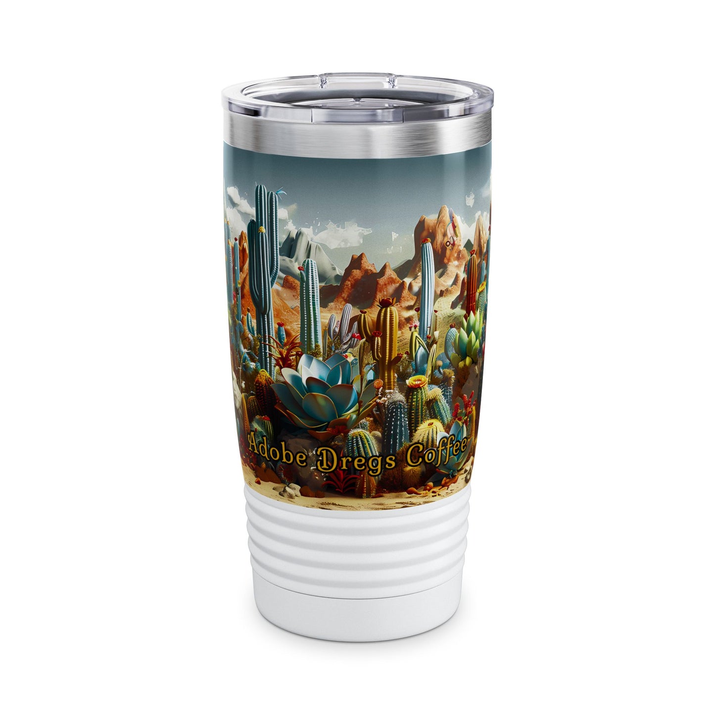 "Desert Cacti" 20oz Stainless Steel Ringneck Tumbler