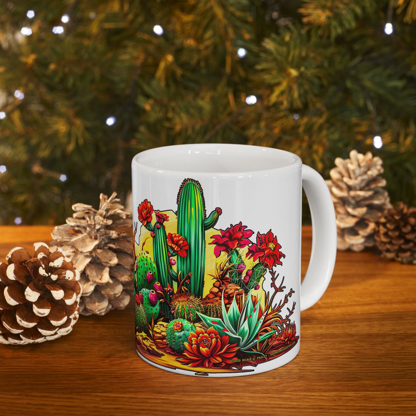 "Arizona Wild" Southwest Desert Ceramic Mug - 11oz and 15oz sizes, Coffee & Tea Lovers, Makes a great souvenir gift!