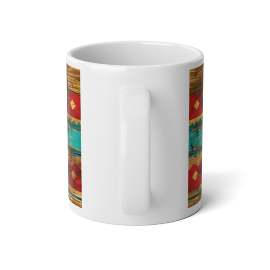"Wise Old Owl" Colorful Owl Jumbo Mug - 20oz for Coffee Lovers