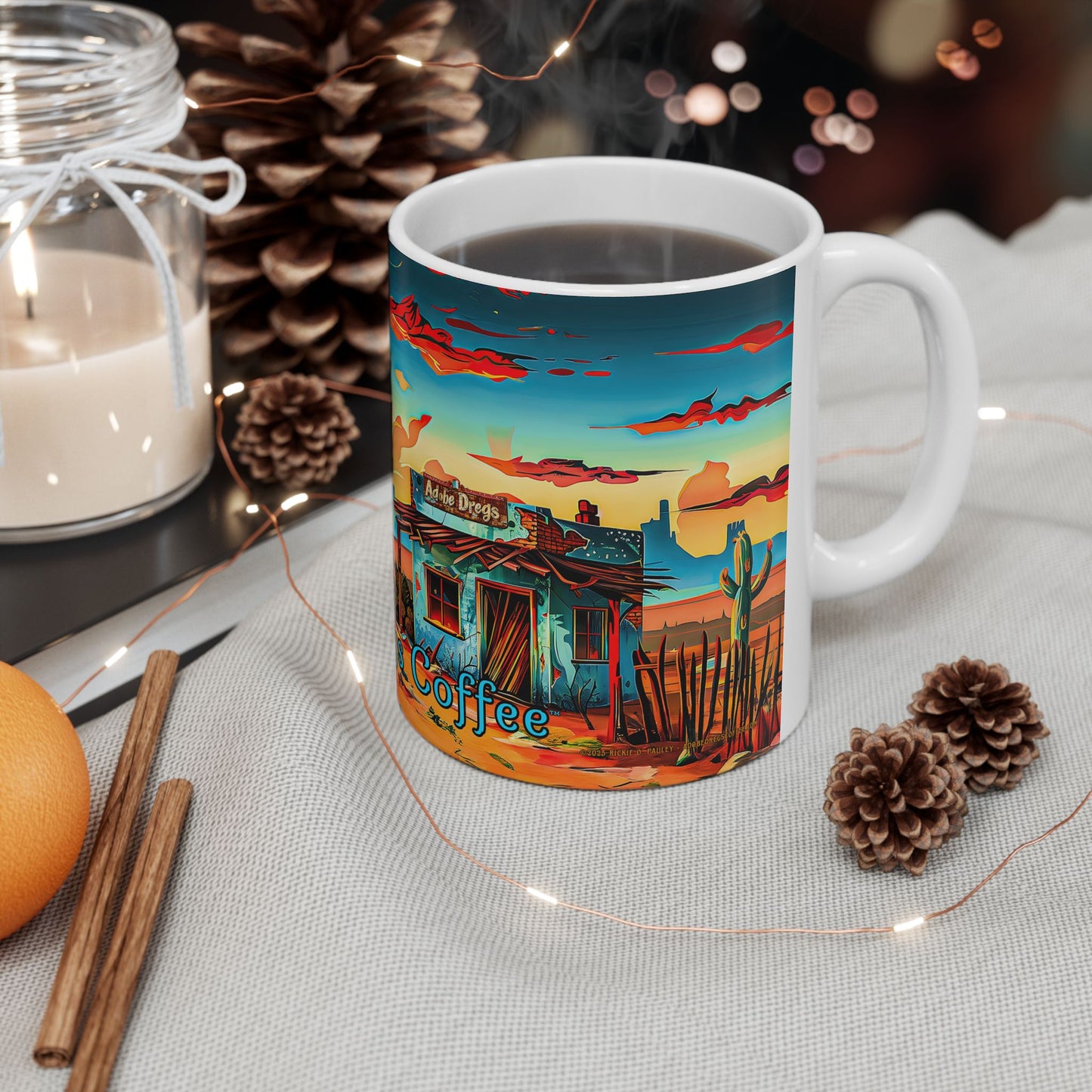 "The Coffee Shack" Coffee Mug - Available in 11oz & 15oz Sizes - Original Artwork by Rickie O. Pauley