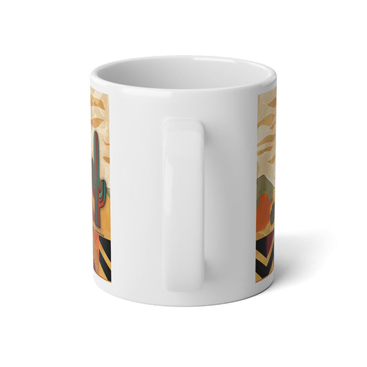 "Windsong" Desert Southwest Style Jumbo Coffee Mug - 20oz Adobe Dregs Design