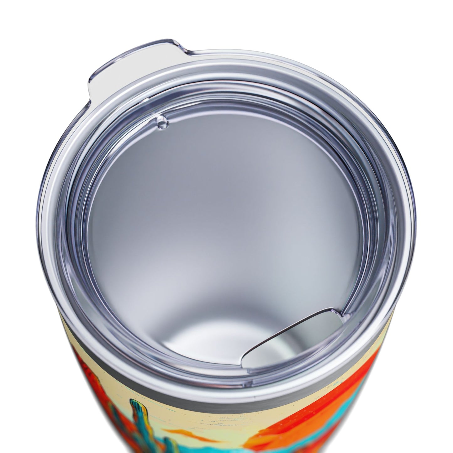 "Saguaro Sunset" 20oz Ringneck Tumbler, Desert Themed Design from Adobe Dregs Coffee