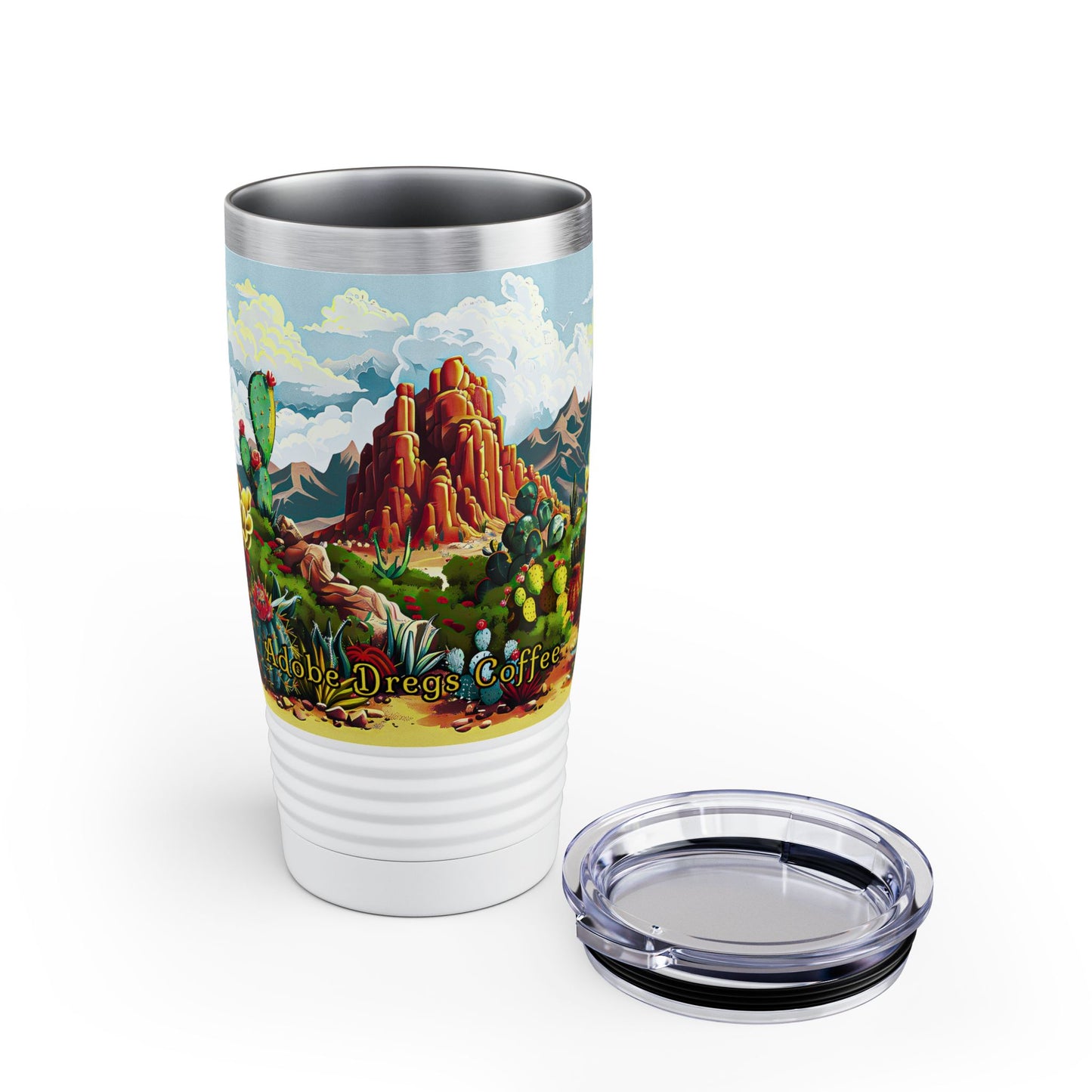 "Cactus Canyon" 20oz Ringneck Tumbler - from Adobe Dregs Coffee™
