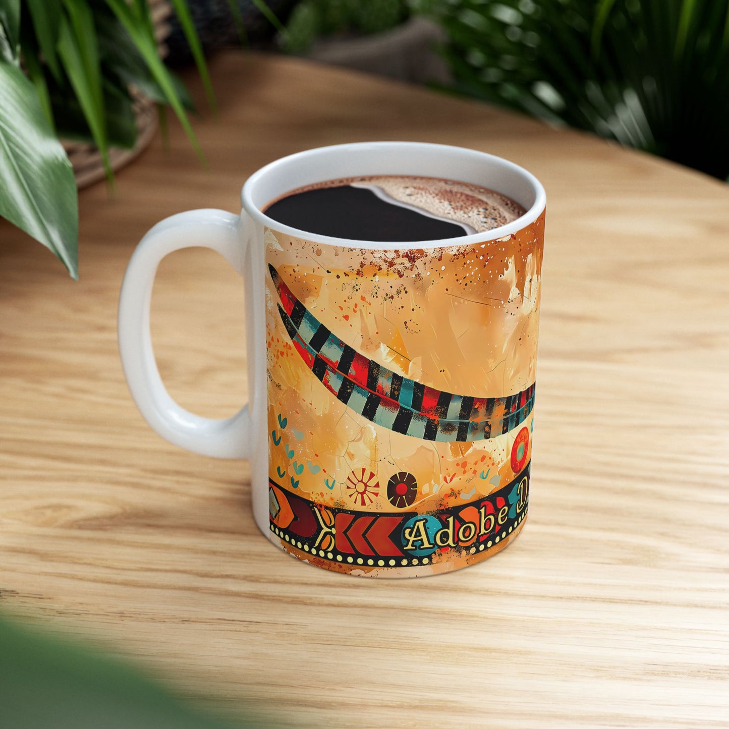 "Pajaro Correcamino" or "Roadrunner" Colorful Ceramic Mug - Available in 11oz and 15oz Sizes