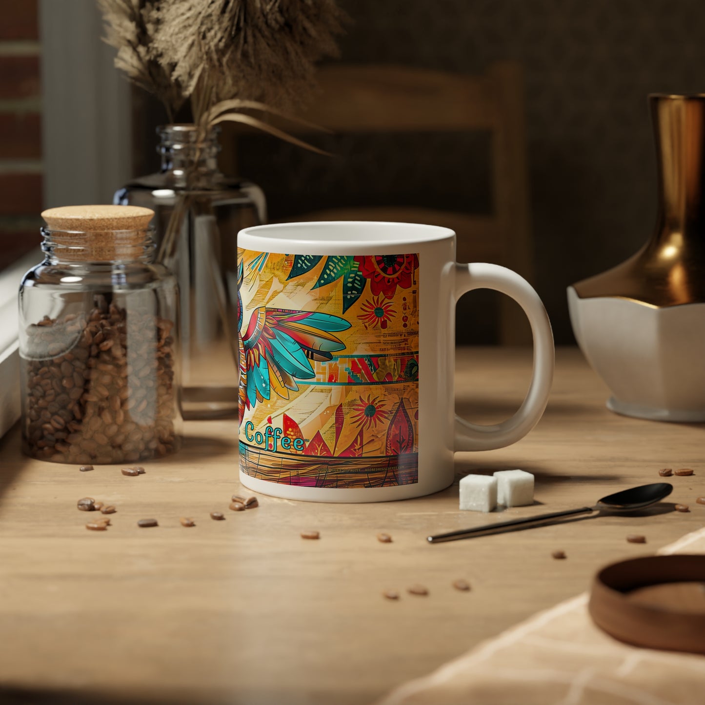 "Owlpaccino" 20oz Jumbo Mug - Original Artwork by Rickie O. Pauley