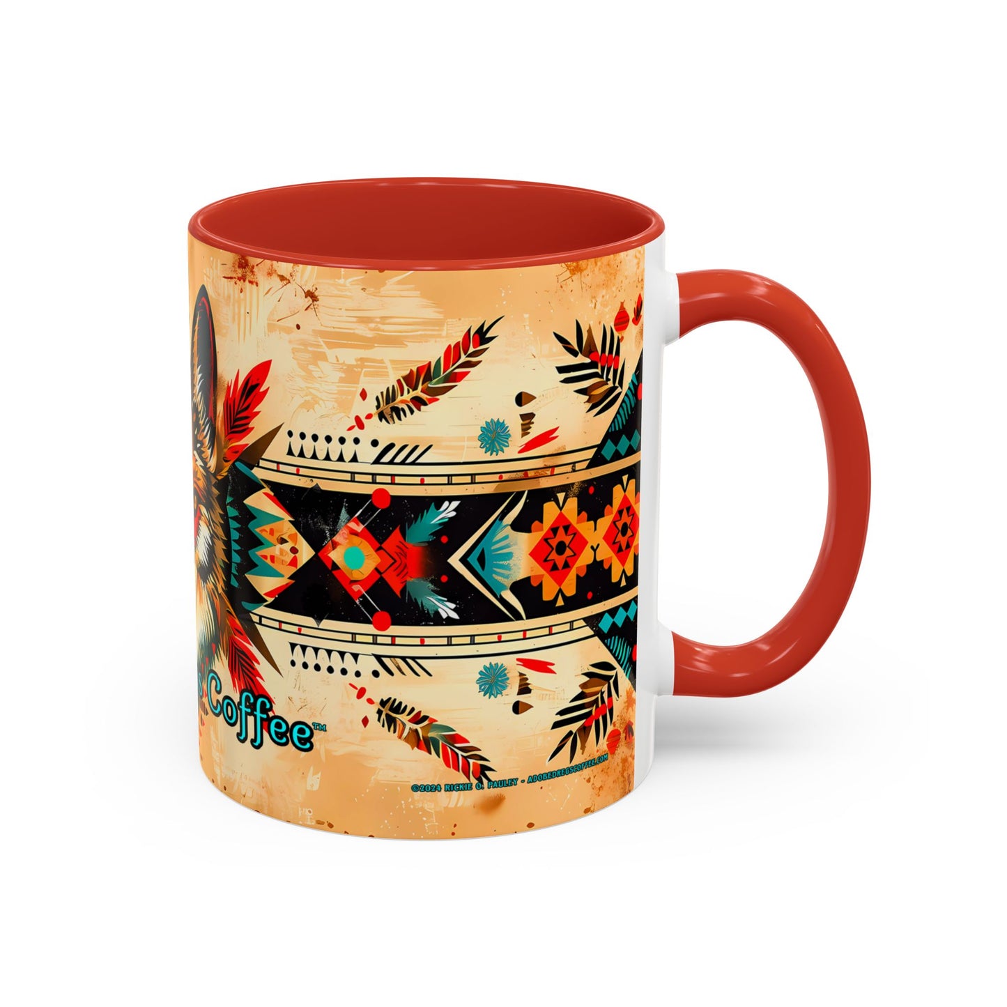 Song of the Wolf Accent Coffee Mug, 11oz from Adobe Dregs Coffee