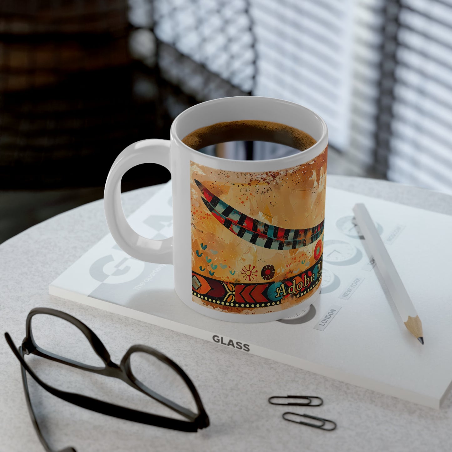 "Pajaro Correcamino" - "Roadrunner" Colorful 20oz Jumbo Mug - Original Artwork by Rickie O. Pauley