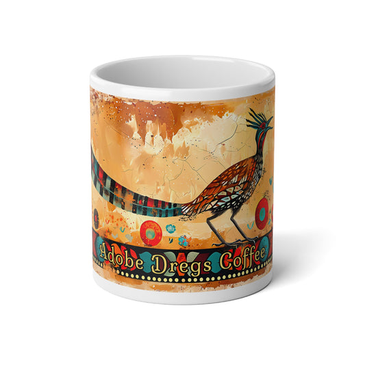 "Pajaro Correcamino" - "Roadrunner" Colorful 20oz Jumbo Mug - Original Artwork by Rickie O. Pauley