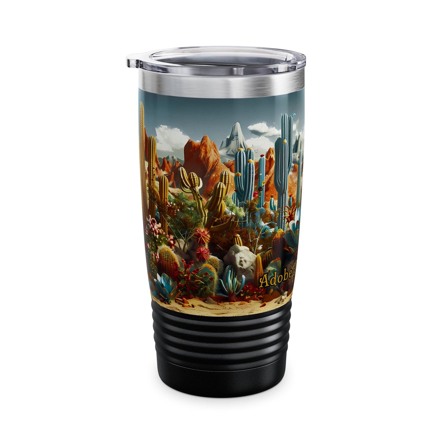"Desert Cacti" 20oz Stainless Steel Ringneck Tumbler
