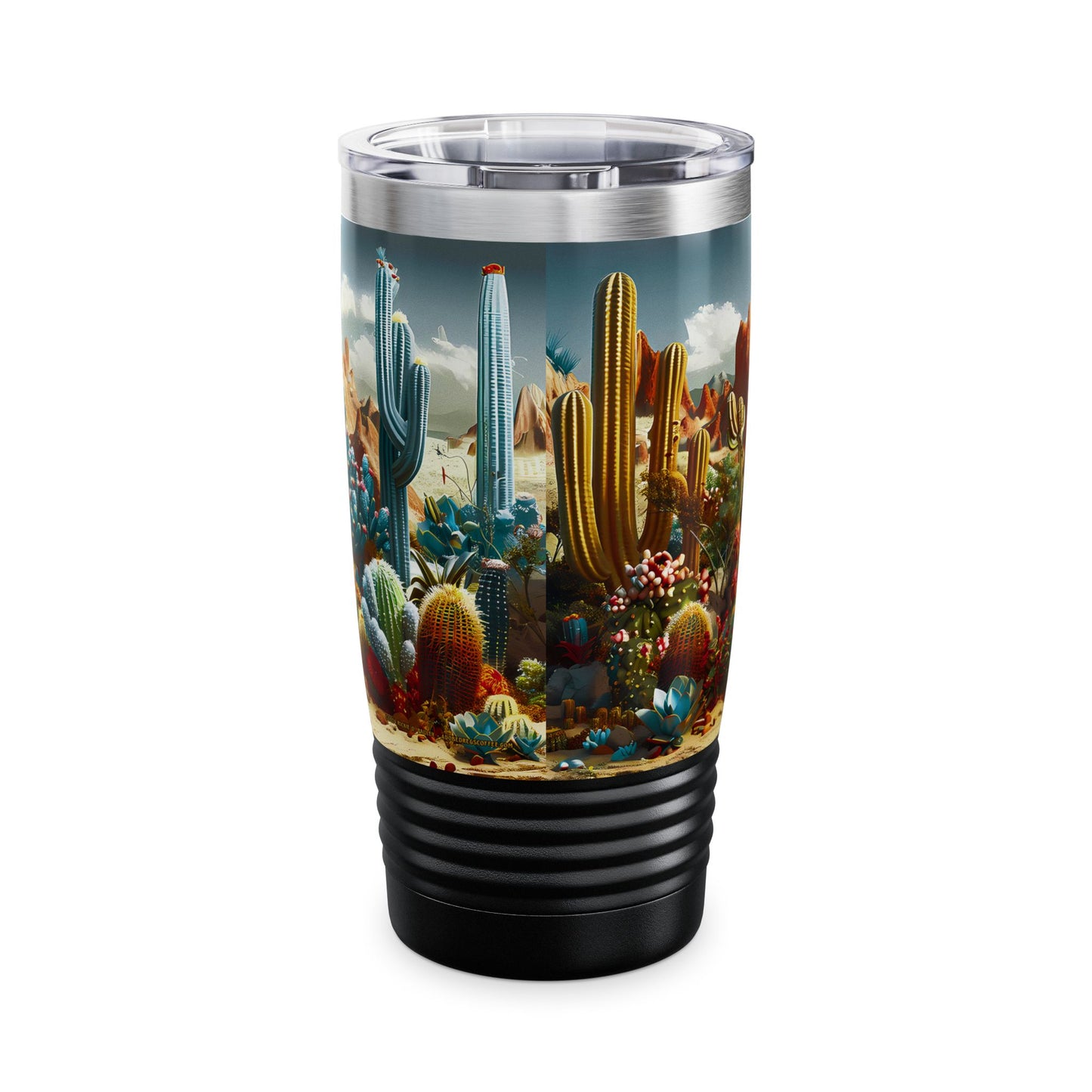 "Desert Cacti" 20oz Stainless Steel Ringneck Tumbler