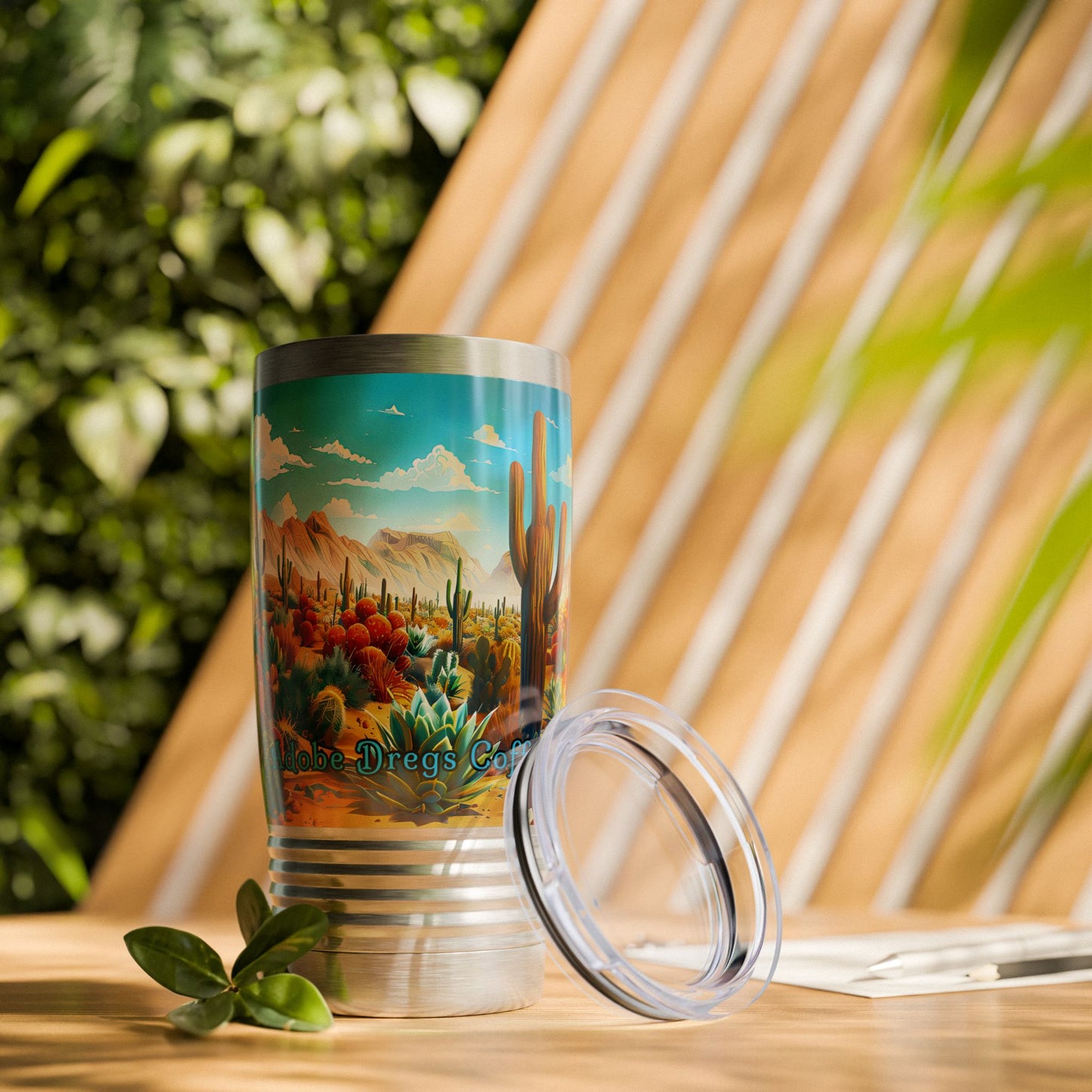 "Desert Bloom" 20oz Ringneck Stainless Steel Tumbler by Adobe Dregs Coffee™