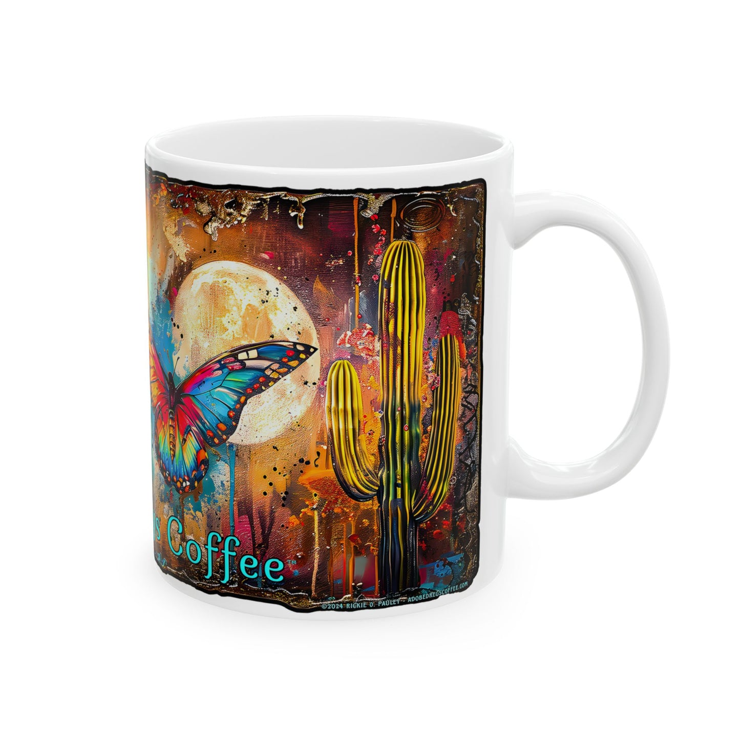 "Butterfly Dreams" Colorful Ceramic Mug - Available in 11oz and 15oz Sizes
