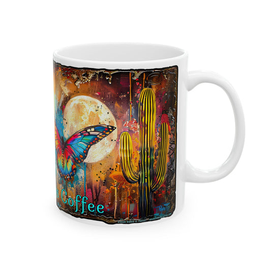 "Butterfly Dreams" Colorful Ceramic Mug - Available in 11oz and 15oz Sizes