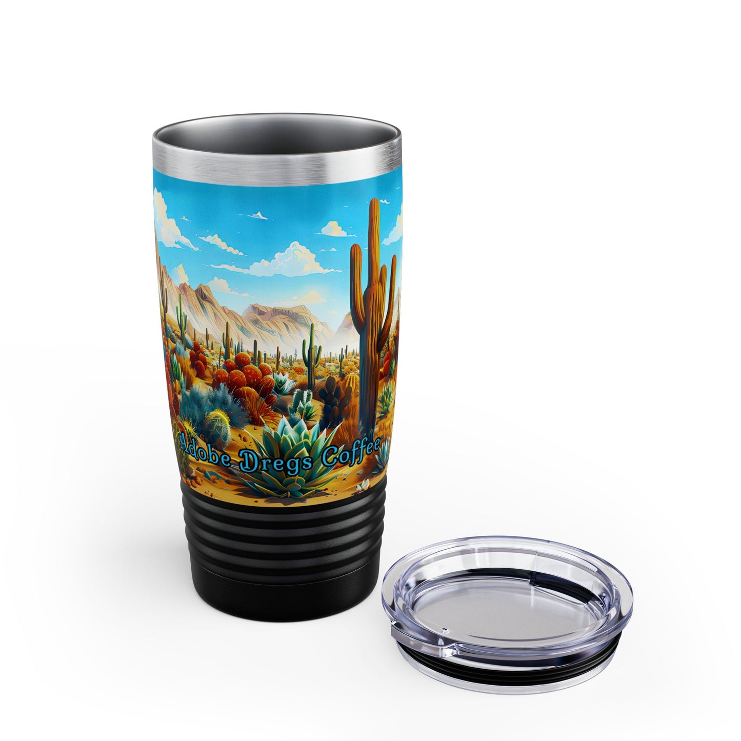 "Desert Bloom" 20oz Ringneck Stainless Steel Tumbler by Adobe Dregs Coffee™