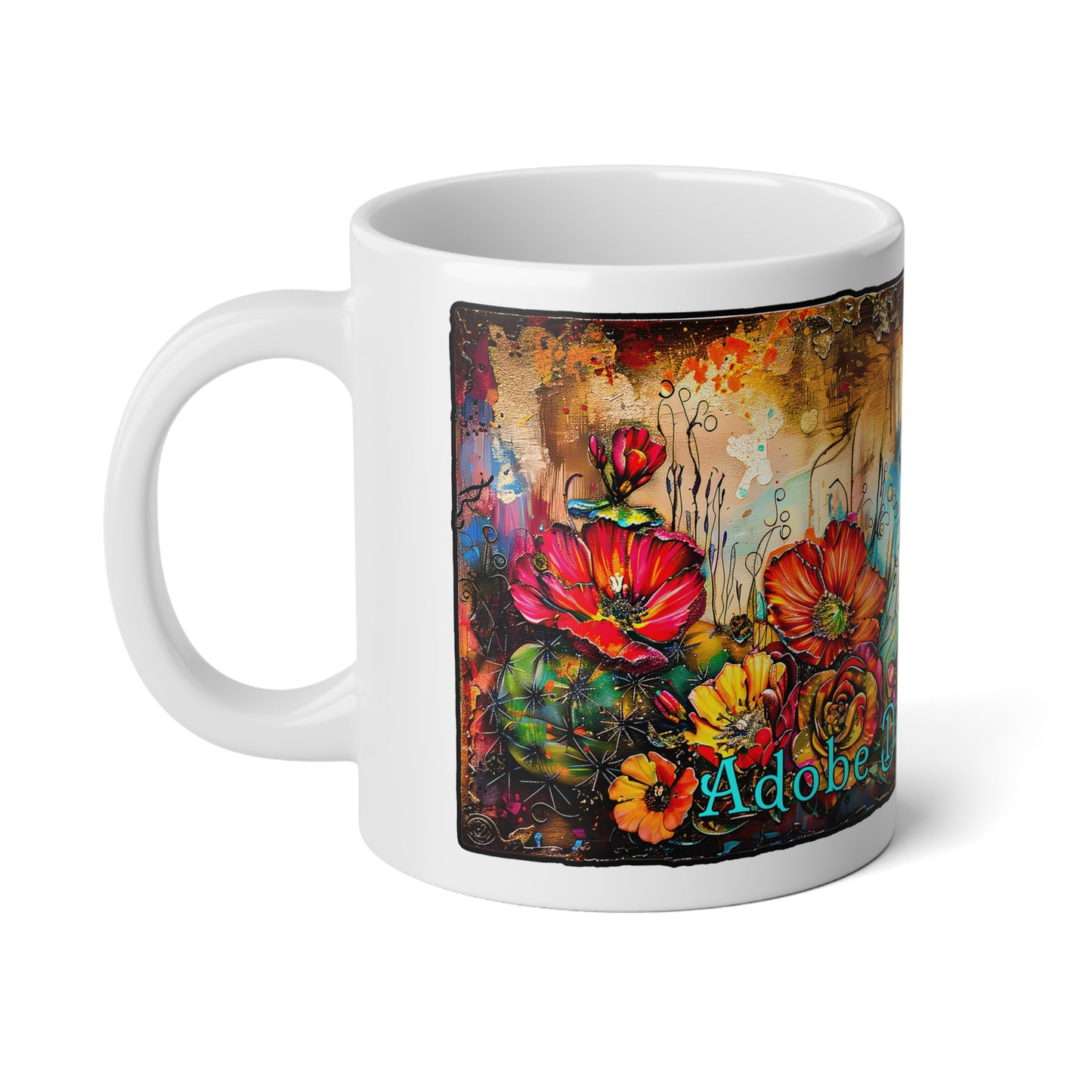 "Butterfly Dreams" Jumbo 20oz Ceramic Mug - Original Artwork by Rickie O. Pauley