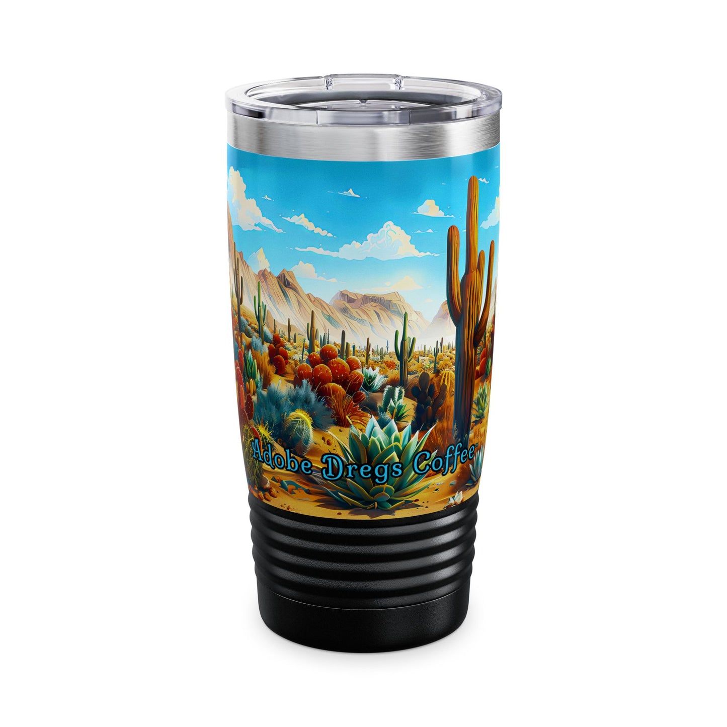 "Desert Bloom" 20oz Ringneck Stainless Steel Tumbler by Adobe Dregs Coffee™