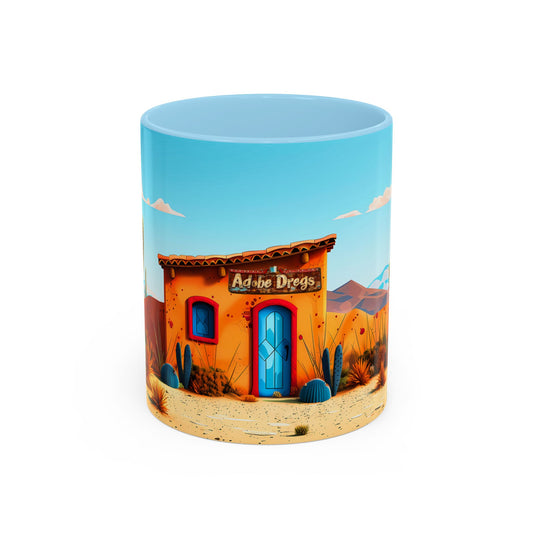 The Blue Door Accent Coffee Mug, 11oz from Adobe Dregs Coffee