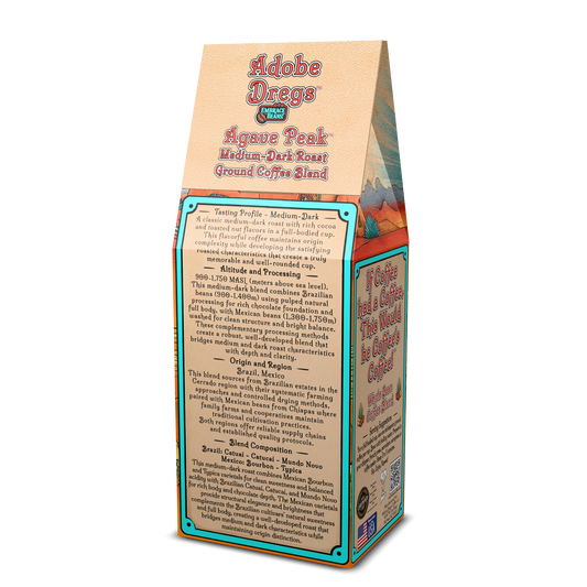 Adobe Dregs Coffee™ Agave Peak™ Medium-Dark Roast Whole Bean Coffee Blend