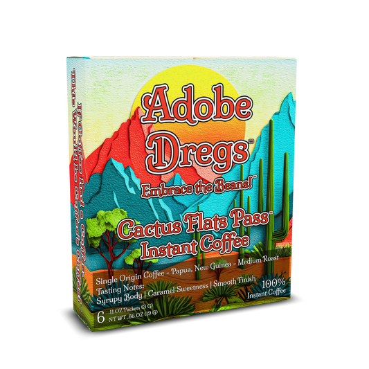 Adobe Dregs Coffee™ Cactus Flats Pass™ Instant Coffee (6 Count)