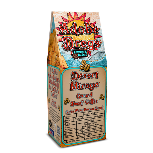 Adobe Dregs Coffee™ Desert Mirage™ Medium Roast Decaf Ground Coffee