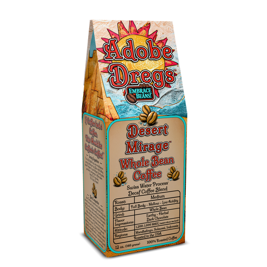 Adobe Dregs Coffee™ Desert Mirage™ Medium Roast Decaf Whole Bean Coffee