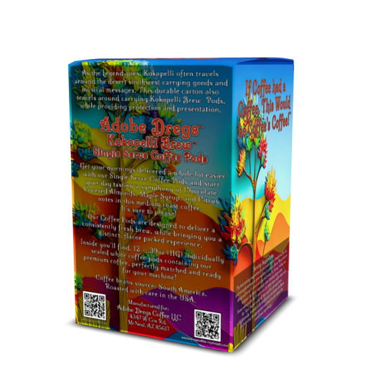 Adobe Dregs Coffee™ Kokopelli Brew™ Single Serve Coffee PODS Medium Roast 12 Count