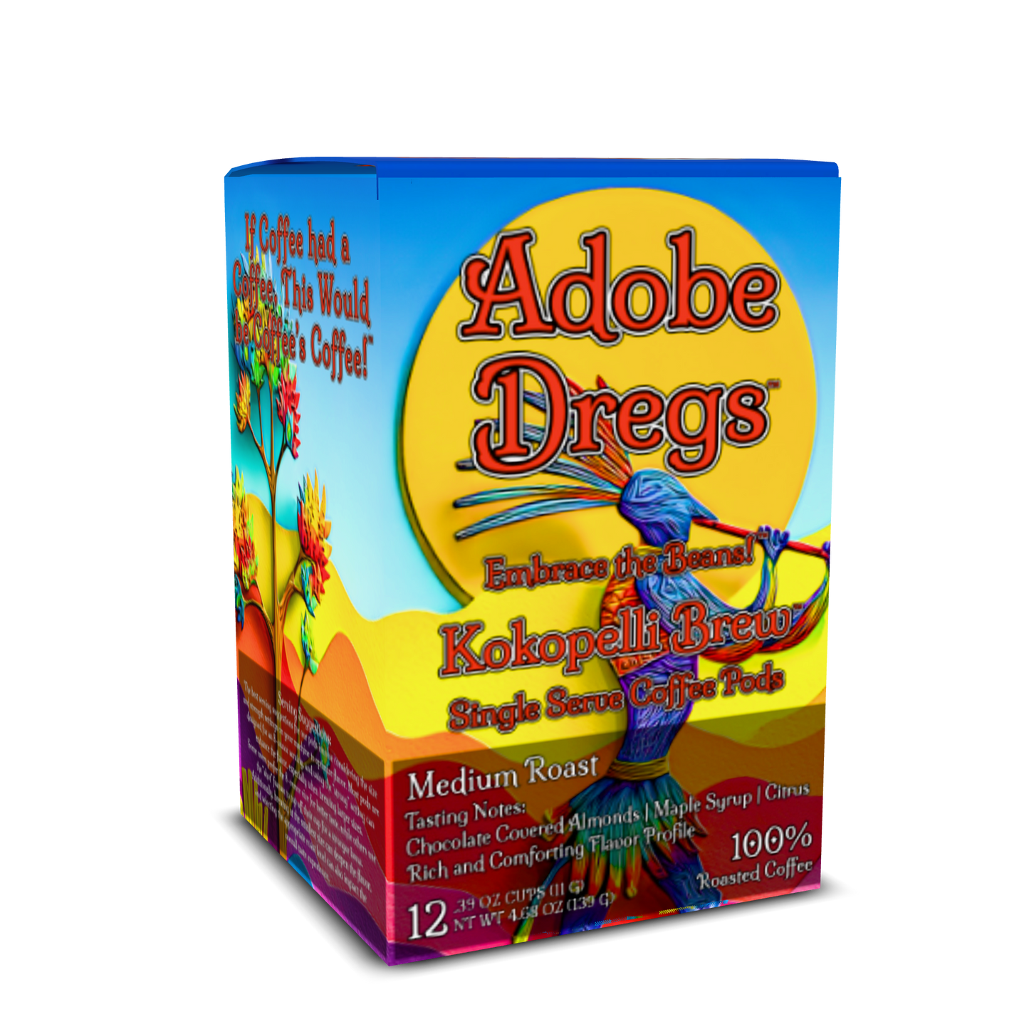 Adobe Dregs Coffee™ Kokopelli Brew™ Single Serve Coffee PODS Medium Roast 12 Count