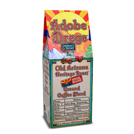 Adobe Dregs Coffee™ Old Arizona Heritage Roast™ Special Release Ground Coffee Blend (Medium Roast)