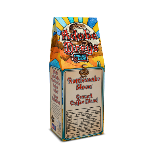Adobe Dregs Coffee™ Rattlesnake Moon™ Dark Roast Ground Coffee Blend
