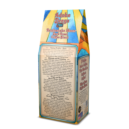 Adobe Dregs Coffee™ Rattlesnake Moon™ Dark Roast Whole Bean Coffee Blend