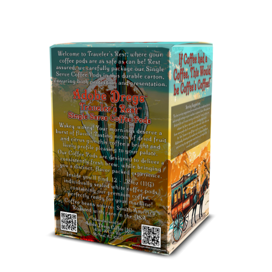 Adobe Dregs™ Coffee Traveler's Rest™ Single Serve Coffee PODS Light Roast 12 Count