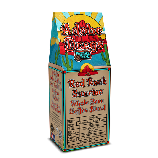 Adobe Dregs Coffee™ Red Rock Sunrise™ Medium Roast Whole Bean Coffee Blend