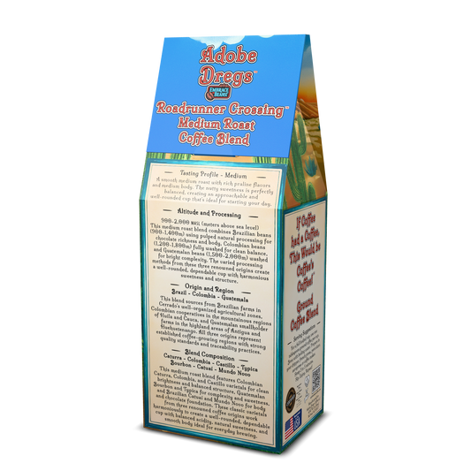 Adobe Dregs Coffee™ Roadrunner Crossing™ Medium Roast Ground Coffee Blend