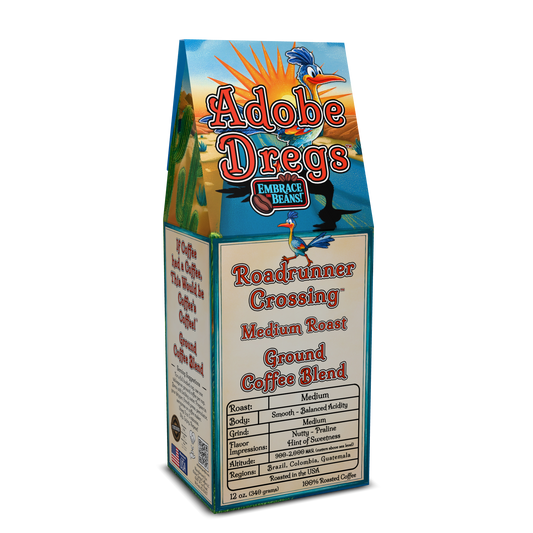 Adobe Dregs Coffee™ Roadrunner Crossing™ Medium Roast Ground Coffee Blend