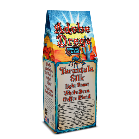 Adobe Dregs Coffee™ Tarantula Silk™ Light Roast Whole Bean Coffee Blend