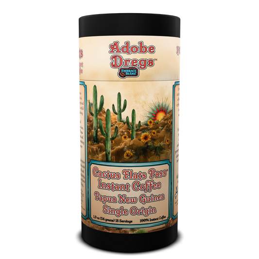 Adobe Dregs™ Cactus Flats Pass™ Instant Coffee Papua New Guinea Single Origin Medium Roast