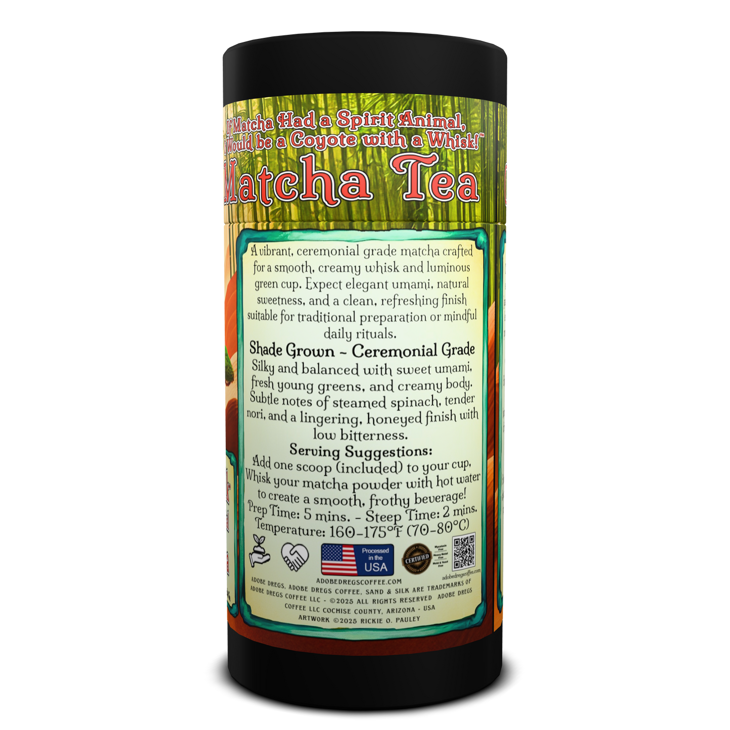 Adobe Dregs™ Sand & Silk™ Japanese Ceremonial Matcha Tea