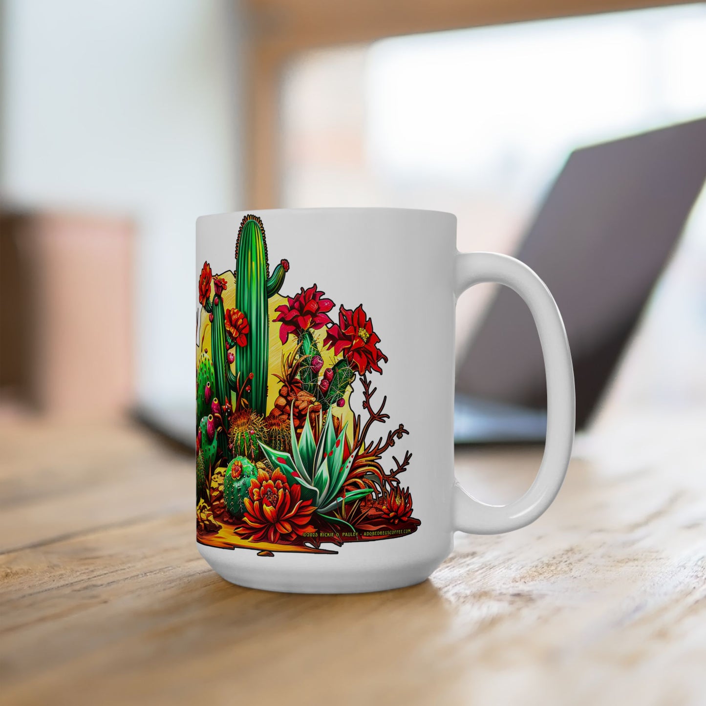 "Arizona Wild" Southwest Desert Ceramic Mug - 11oz and 15oz sizes, Coffee & Tea Lovers, Makes a great souvenir gift!