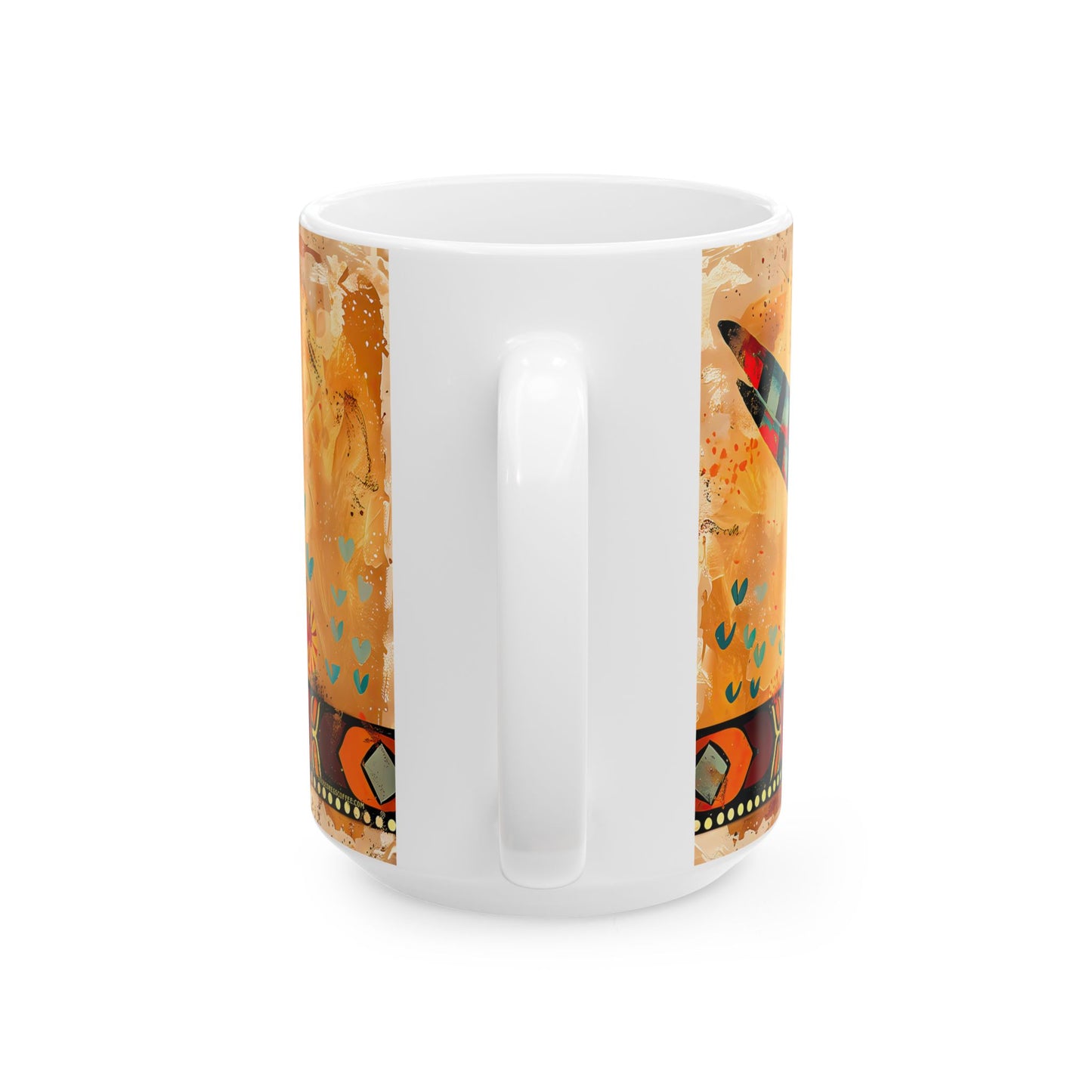 "Pajaro Correcamino" or "Roadrunner" Colorful Ceramic Mug - Available in 11oz and 15oz Sizes