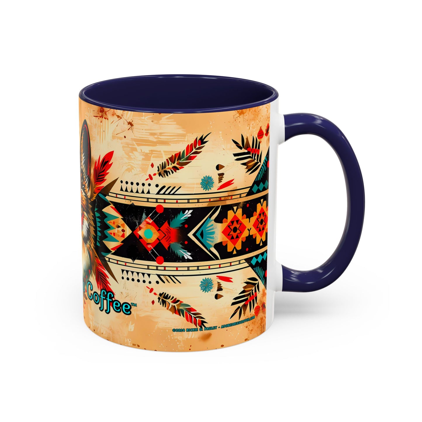 Song of the Wolf Accent Coffee Mug, 11oz from Adobe Dregs Coffee