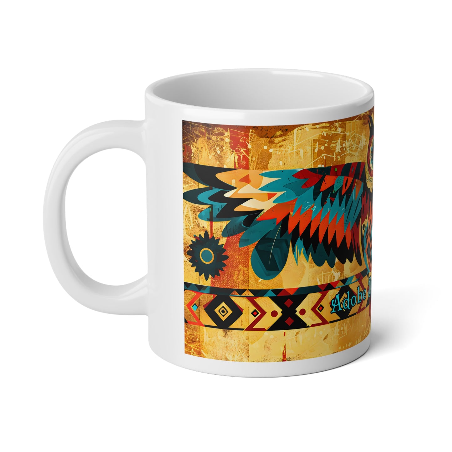 "Spread Your Wings" Colorful Owl Jumbo Coffee Mug - 20oz - Perfect for Coffee Lovers