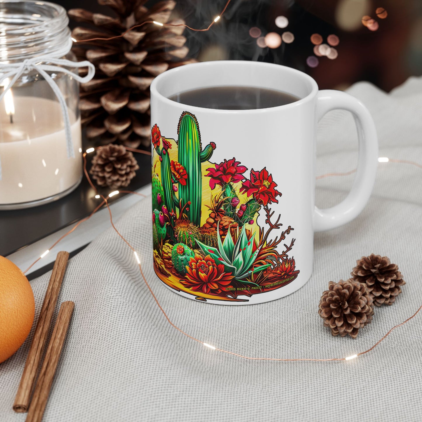 "Arizona Wild" Southwest Desert Ceramic Mug - 11oz and 15oz sizes, Coffee & Tea Lovers, Makes a great souvenir gift!