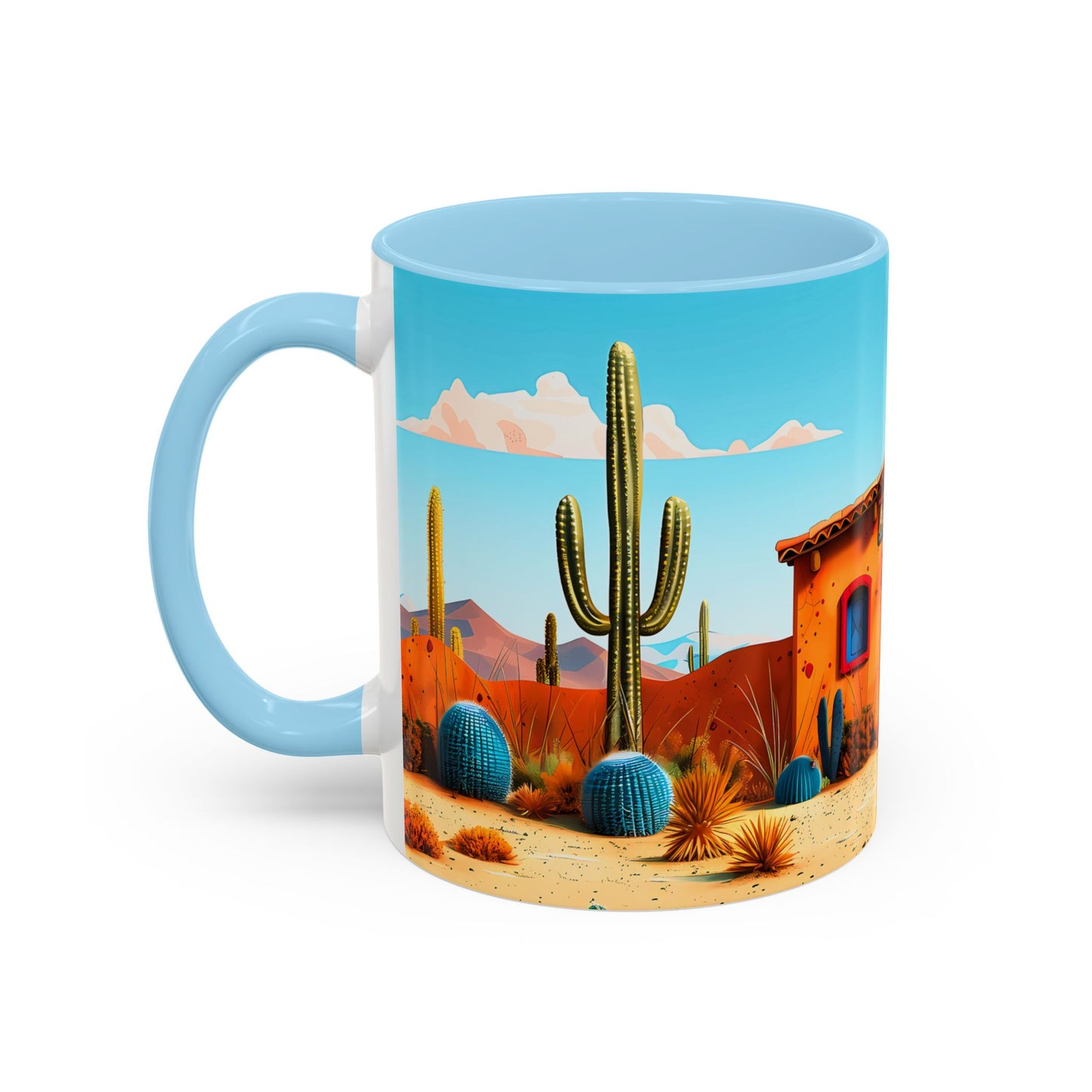 The Blue Door Accent Coffee Mug, 11oz from Adobe Dregs Coffee