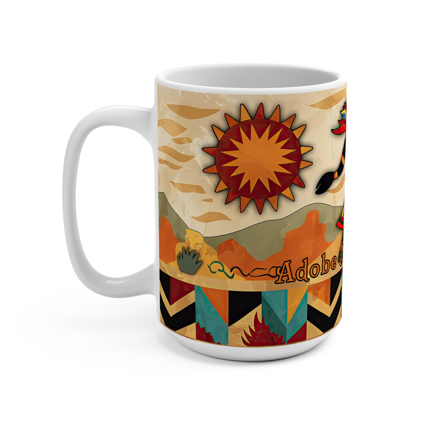 "Windsong" Southwestern Style Coffee Mug - 15oz - Adobe Dregs Design