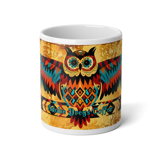 "Spread Your Wings" Colorful Owl Jumbo Coffee Mug - 20oz - Perfect for Coffee Lovers