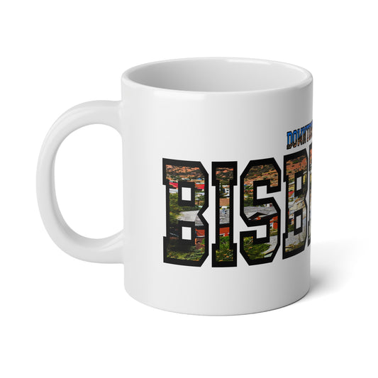 Downtown, Old Bisbee - Bisbee, AZ Jumbo Mug - 20oz Coffee Cup for Travelers and Locals, Souvenir Mug