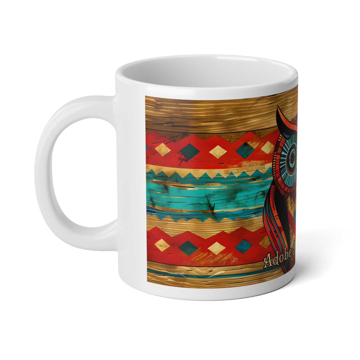 "Wise Old Owl" Colorful Owl Jumbo Mug - 20oz for Coffee Lovers