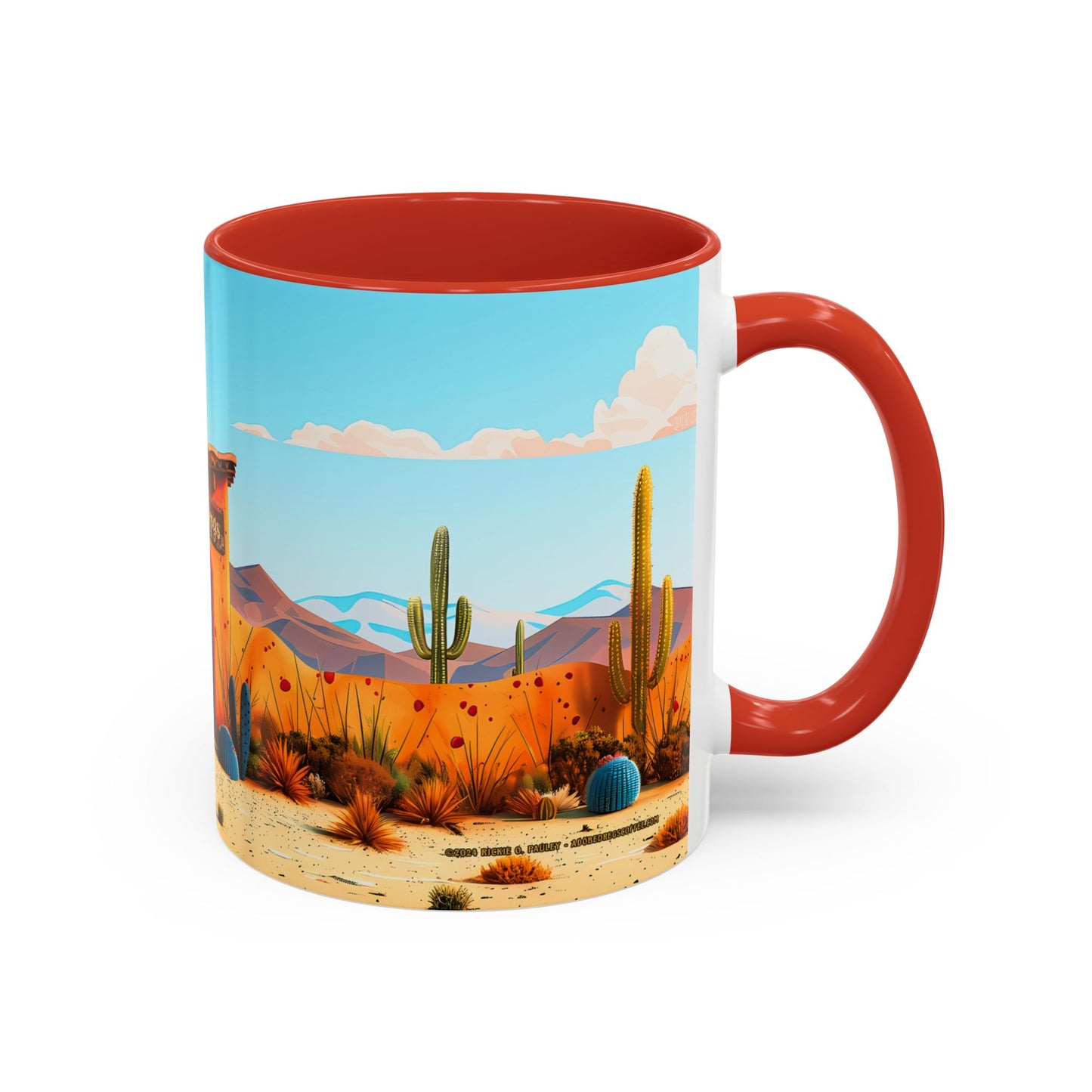 The Blue Door Accent Coffee Mug, 11oz from Adobe Dregs Coffee