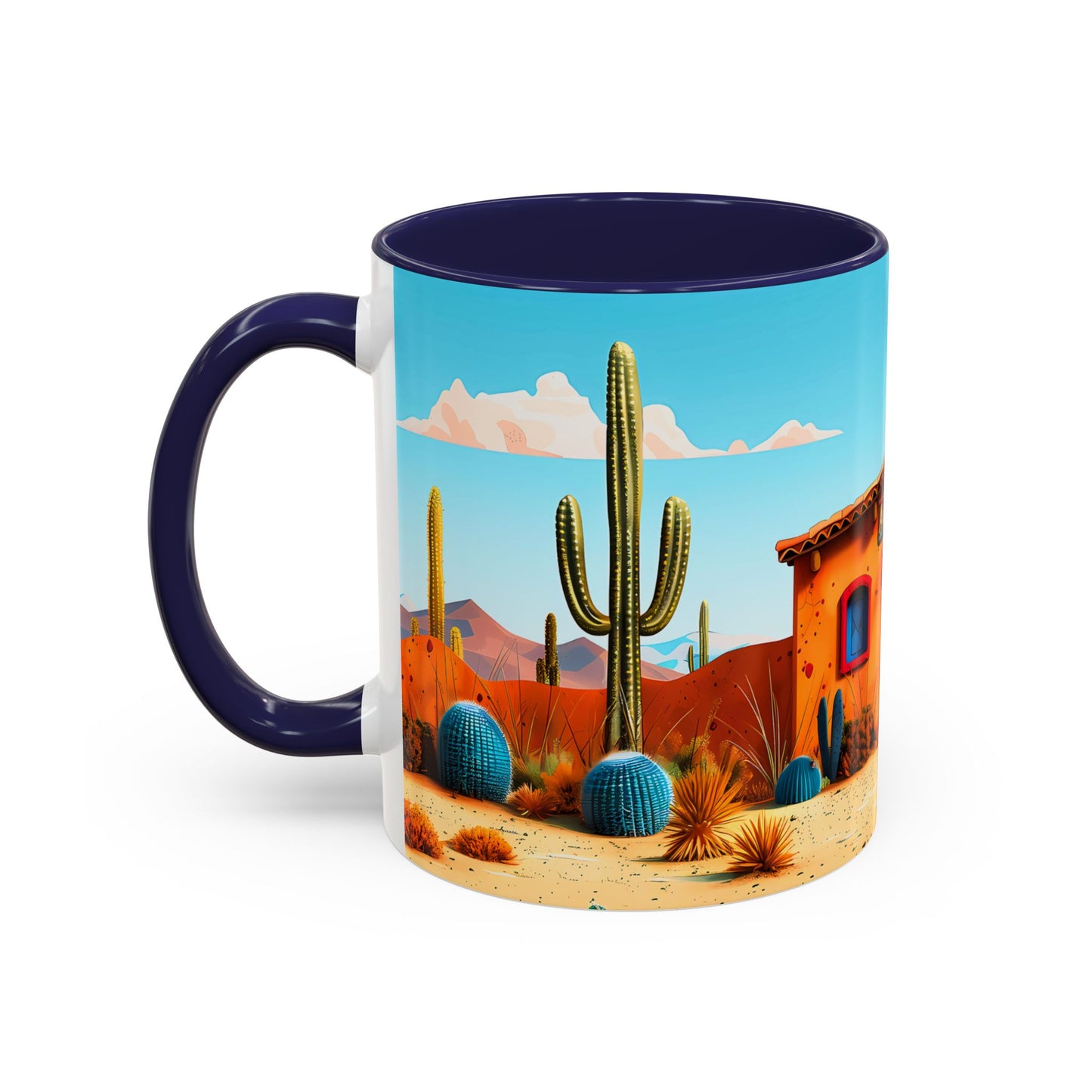 The Blue Door Accent Coffee Mug, 11oz from Adobe Dregs Coffee
