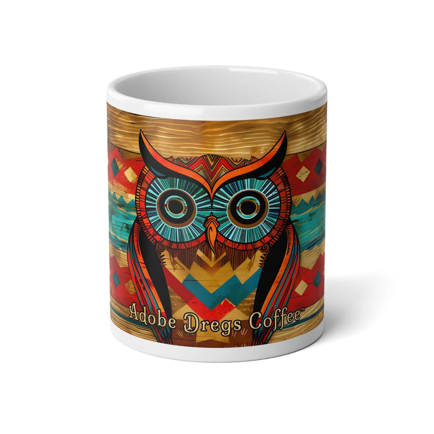 "Wise Old Owl" Colorful Owl Jumbo Mug - 20oz for Coffee Lovers